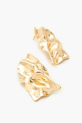 Hammered Abstract Drop Earrings