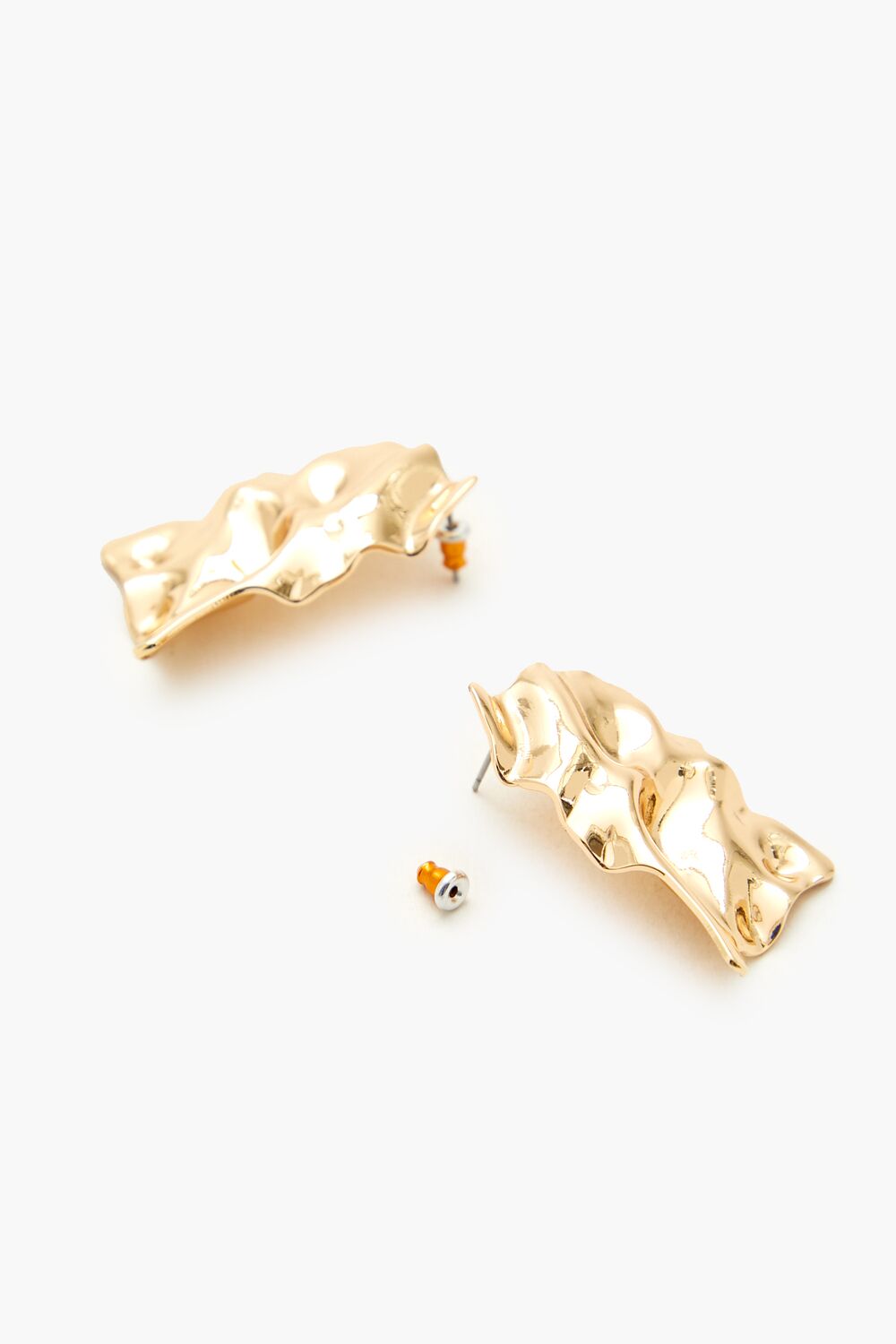 Hammered Abstract Drop Earrings