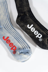 Jeep® Ribbed Crew Socks – 2 Pack