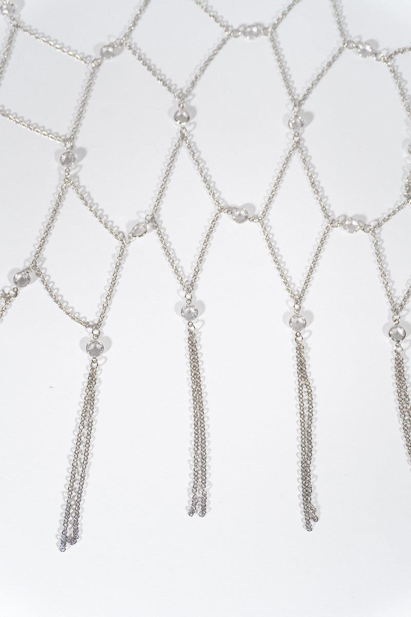 Rhinestone Drape Body Chain