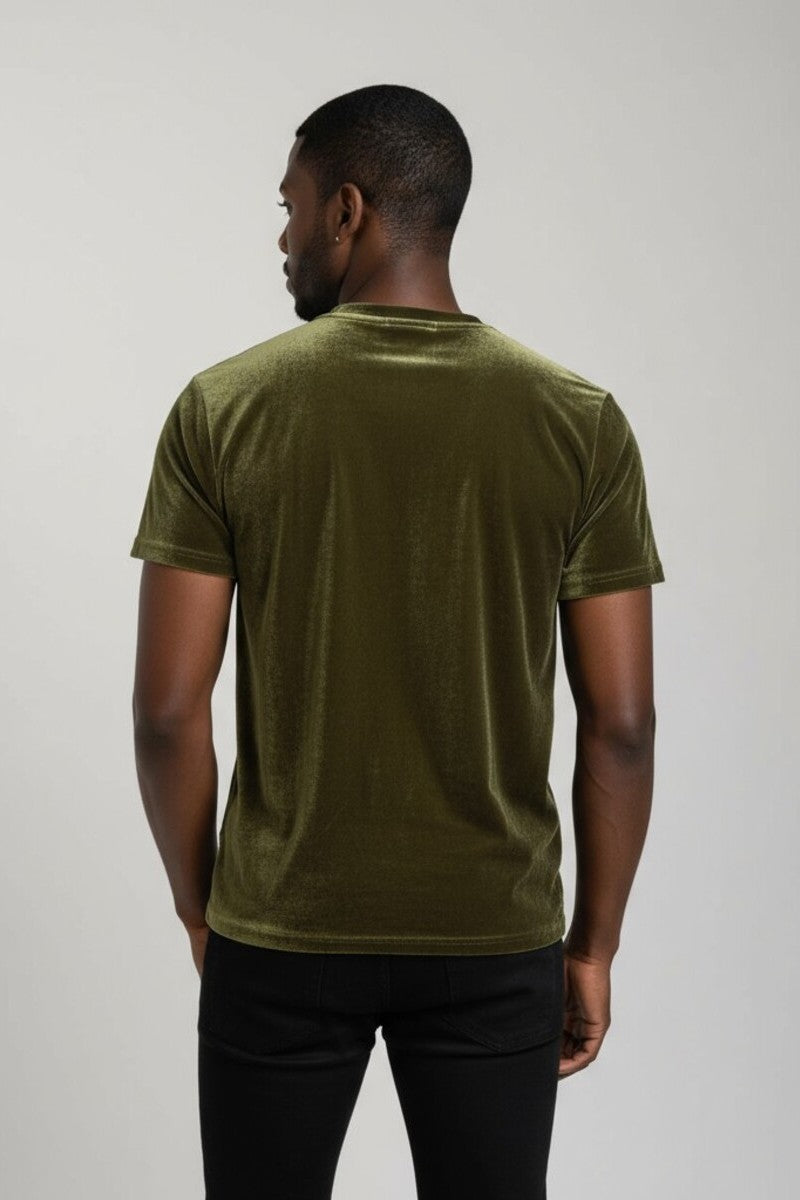 Velvet Crew Neck Tee