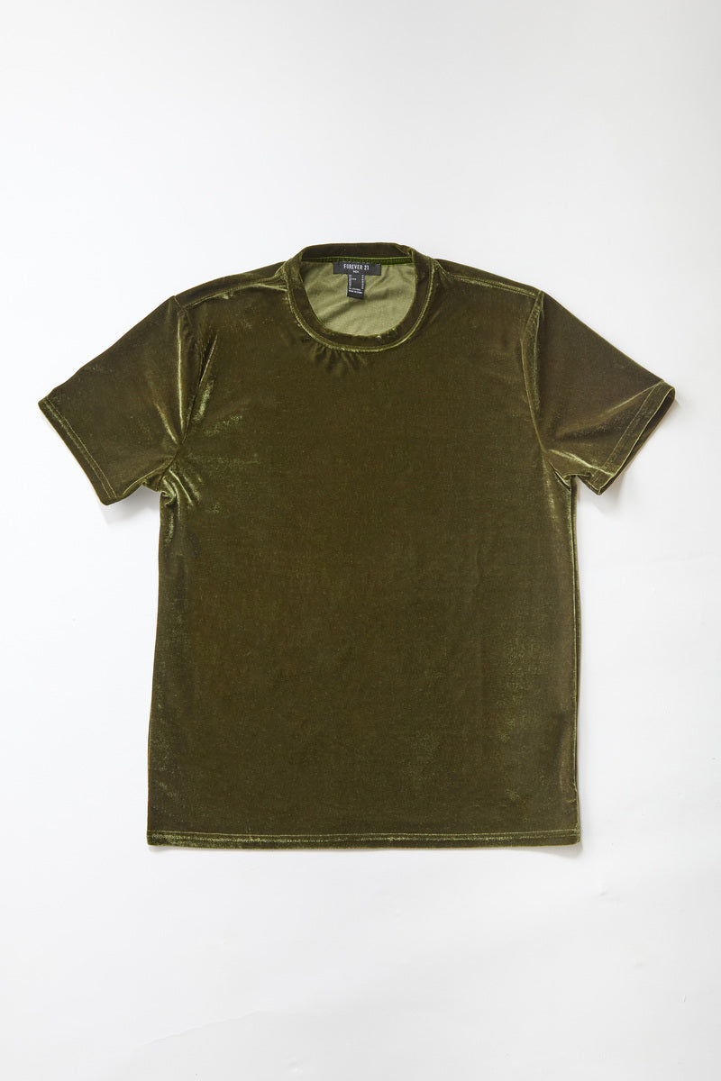 Velvet Crew Neck Tee