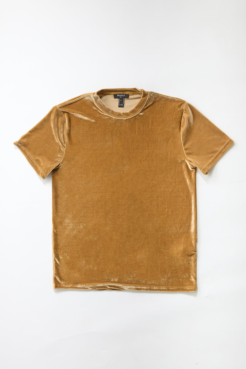 Velvet Crew Neck Tee