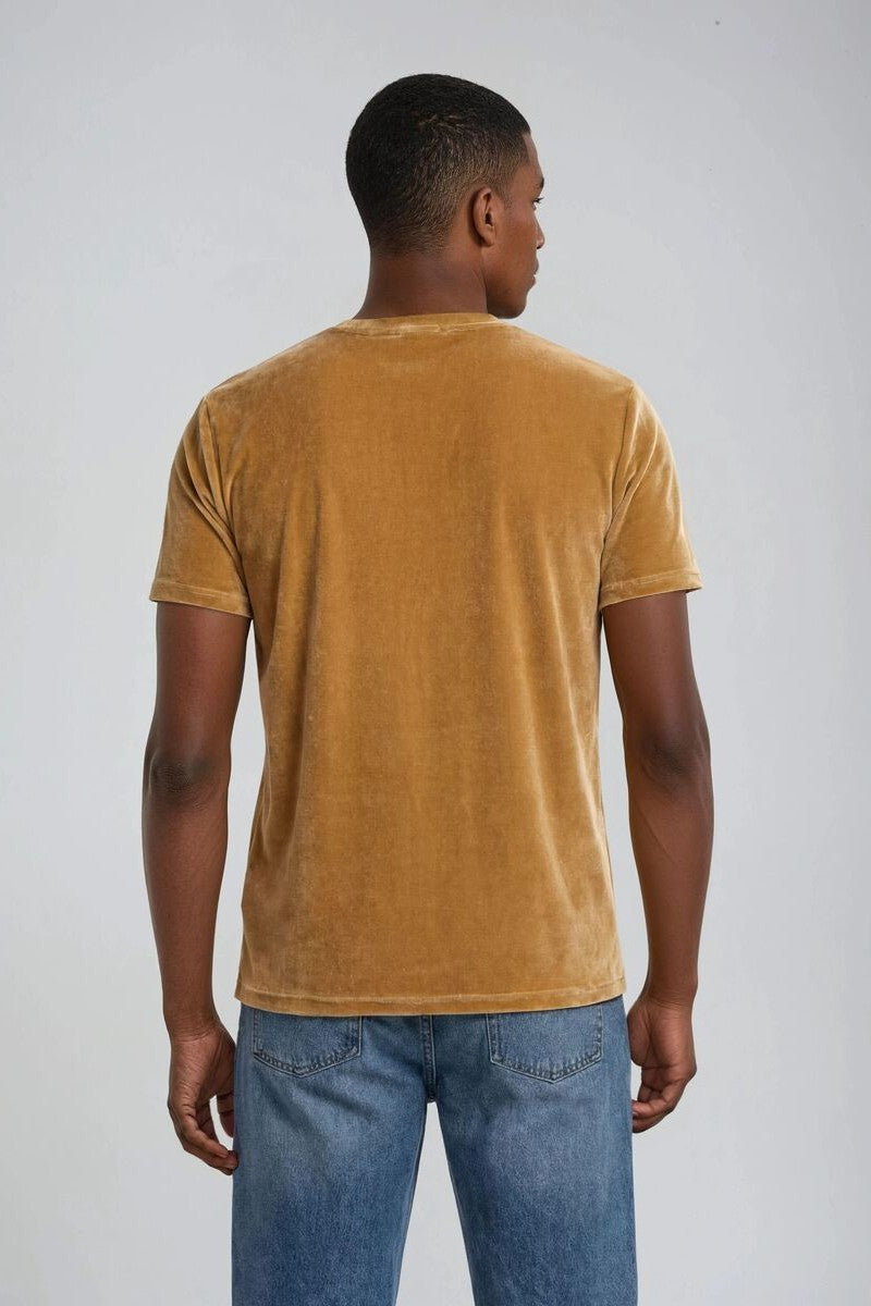 Velvet Crew Neck Tee