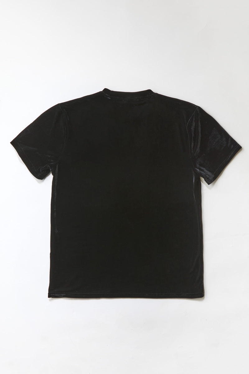 Velvet Crew Neck Tee