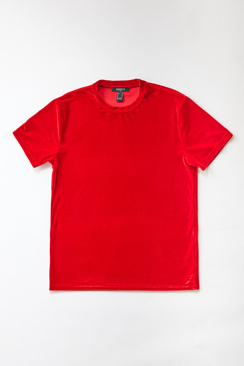 Velvet Crew Neck Tee