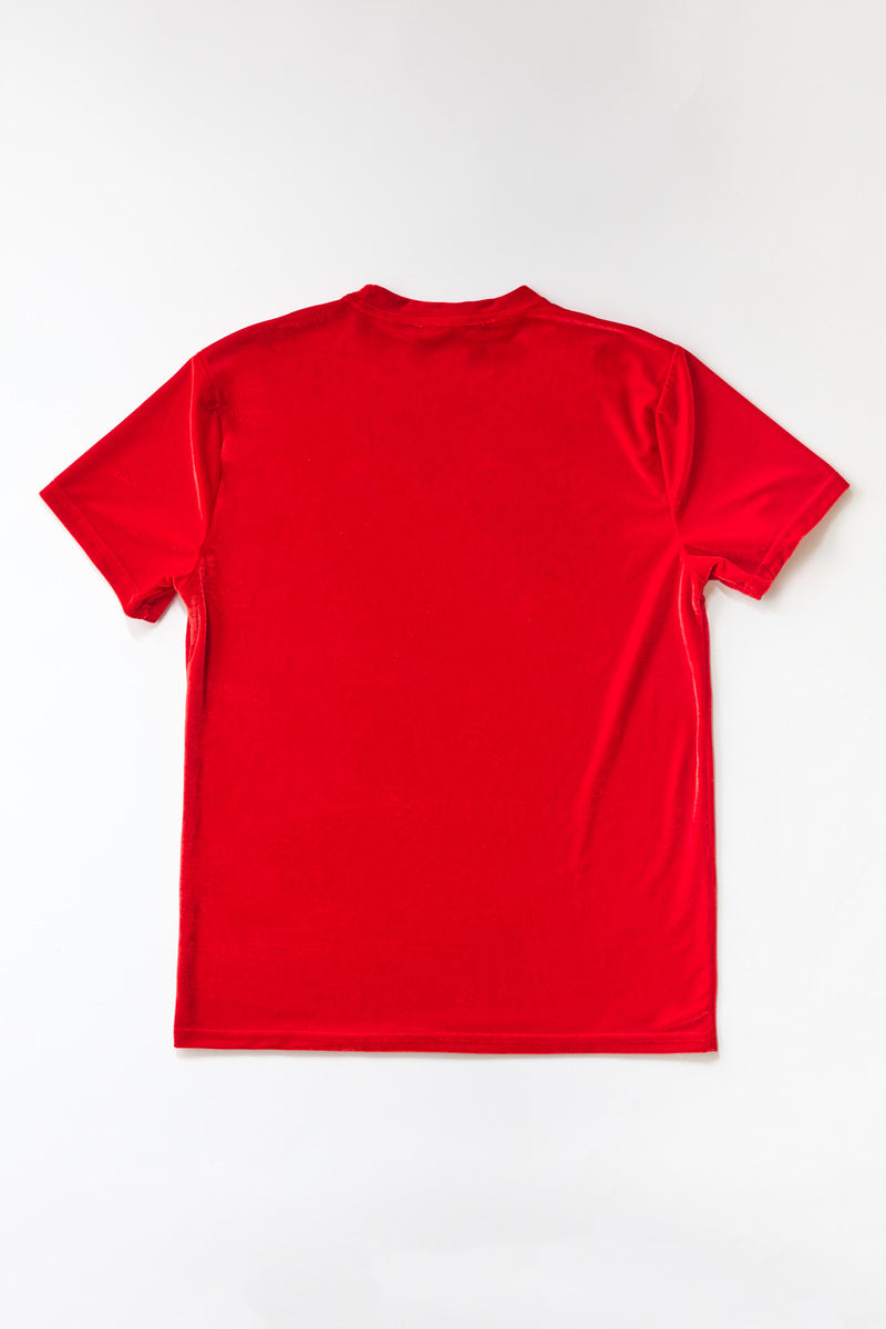 Velvet Crew Neck Tee