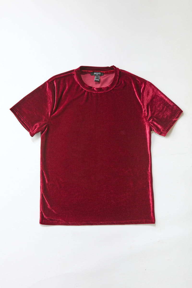 Velvet Crew Neck Tee
