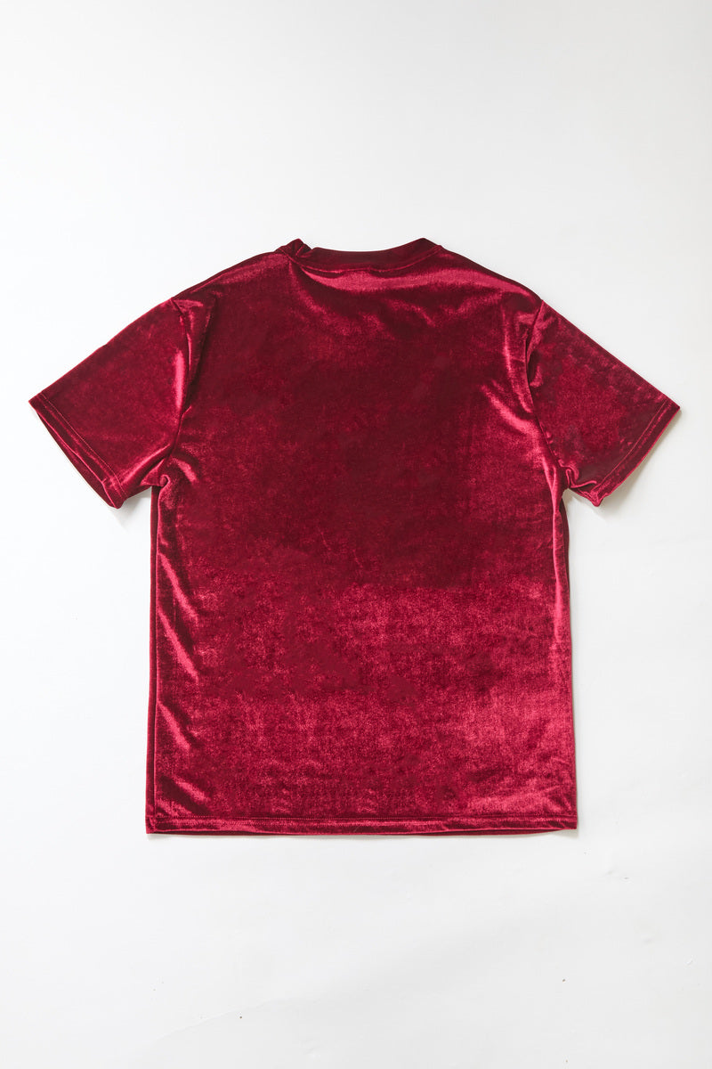 Velvet Crew Neck Tee