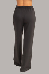 Straight-Leg Scuba Pintucked Sweatpants