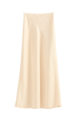Satin A-Line Maxi Skirt