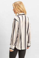 Satin Striped Shirt