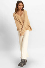 V-Neck Knit Sweater