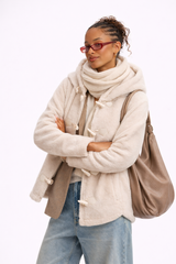 Hooded Sherpa Toggle Jacket