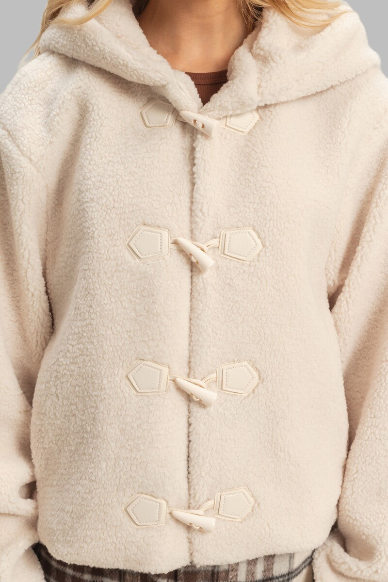 Hooded Sherpa Toggle Jacket