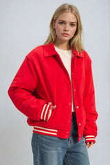Corduroy Varsity Jacket