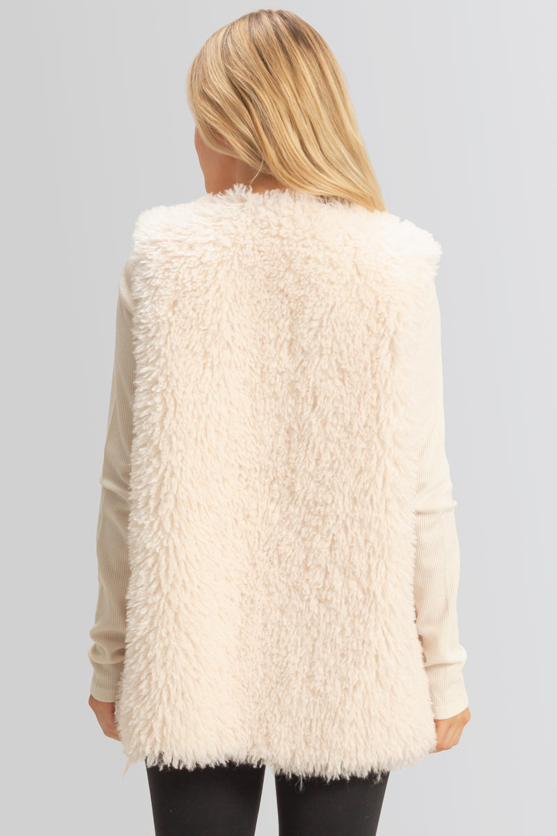 Fuzzy Longline Vest