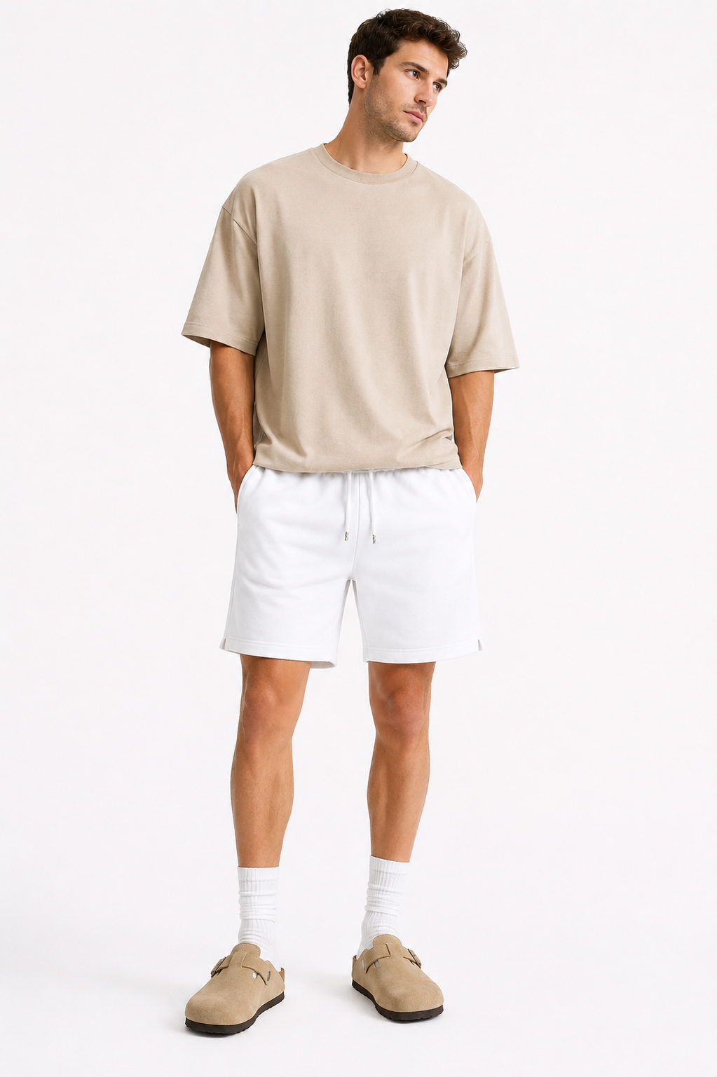 Fleece Drawstring Shorts