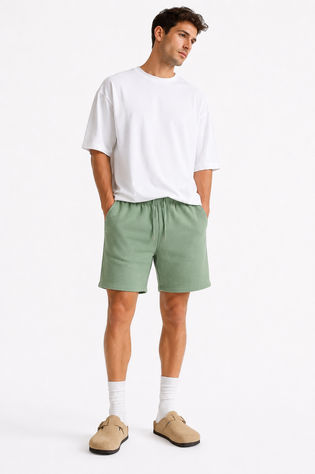 Fleece Drawstring Shorts
