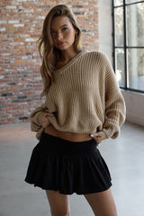 Foldover Waist Skort