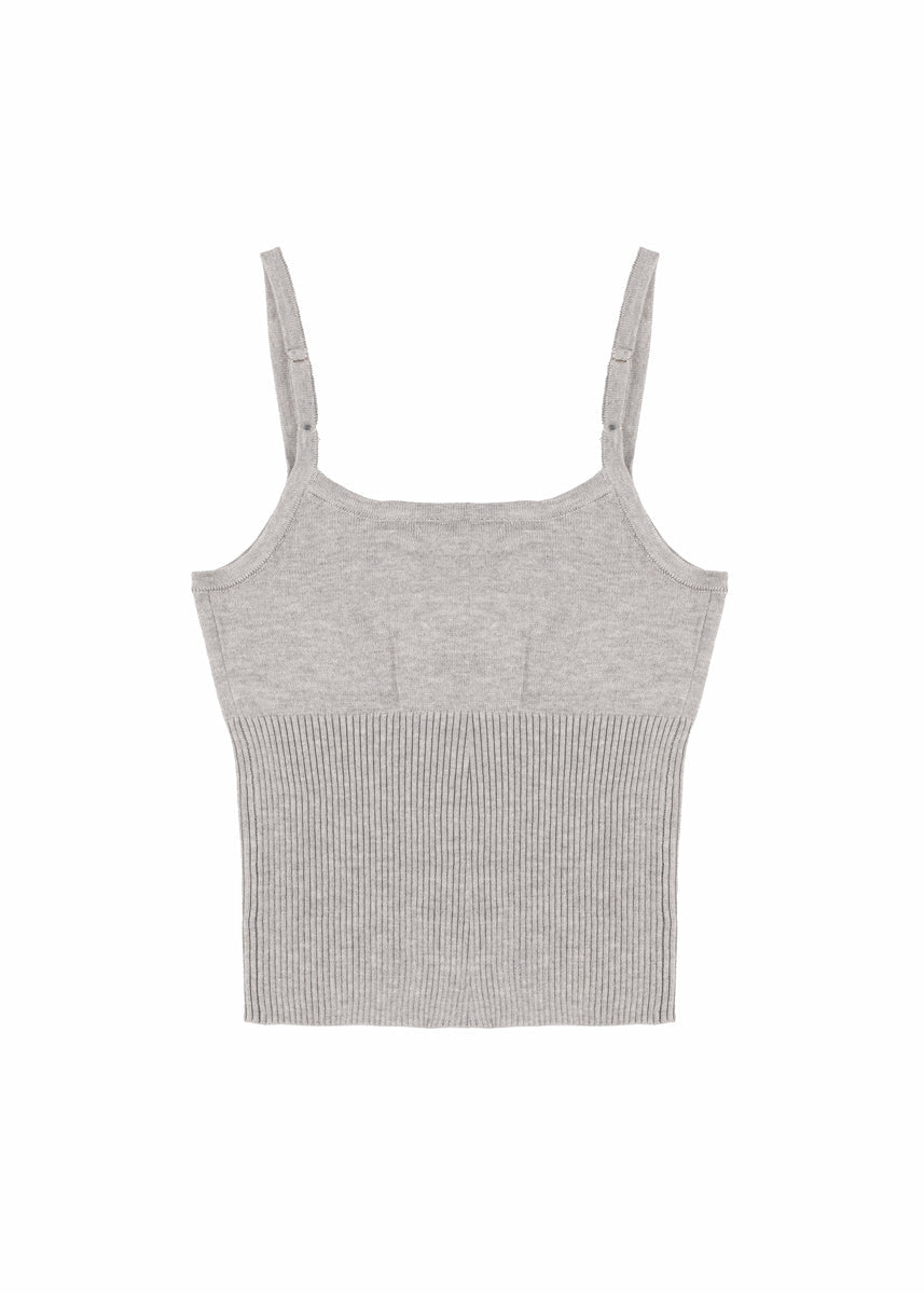 Ribbed Sweater-Knit Cami