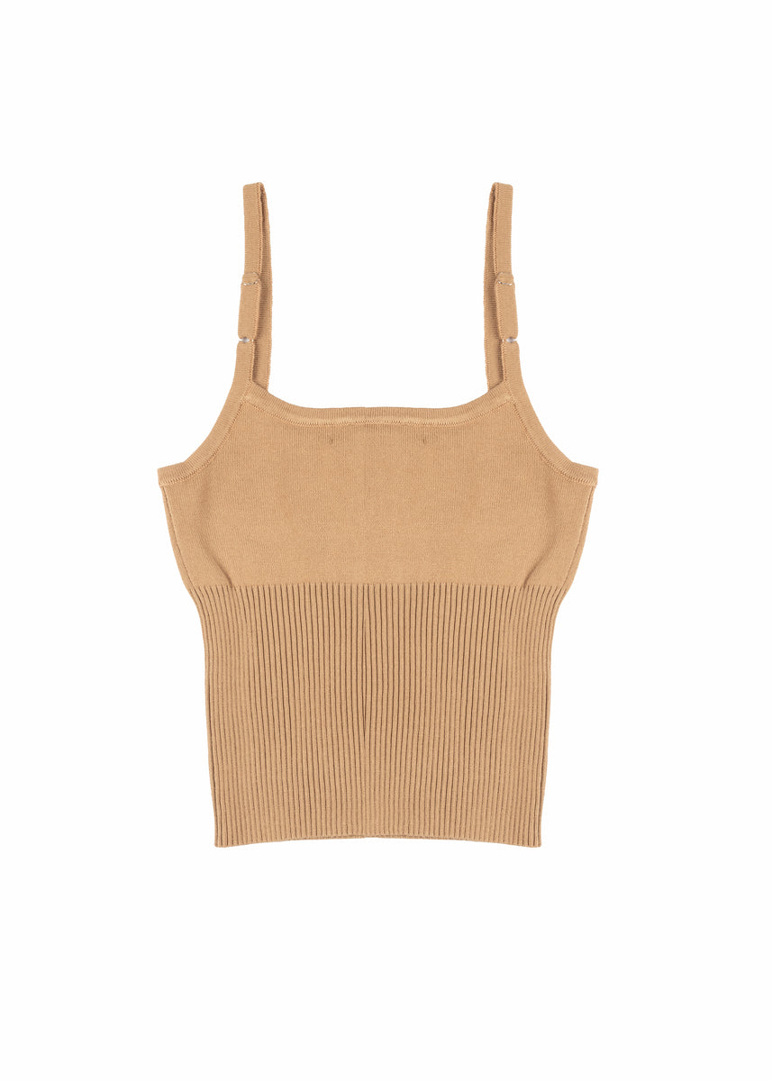 Ribbed Sweater-Knit Cami