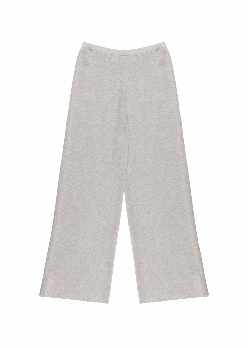 Ribbed Sweater-Knit Pajama Pant