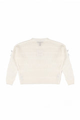 Ribbon Bow Cropped Sweater