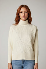 Chunky Ribbed Turtleneck Sweater