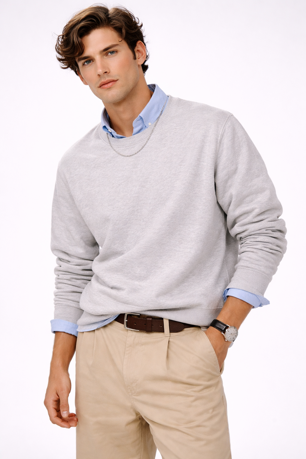 Fleece Crew Neck Pullover