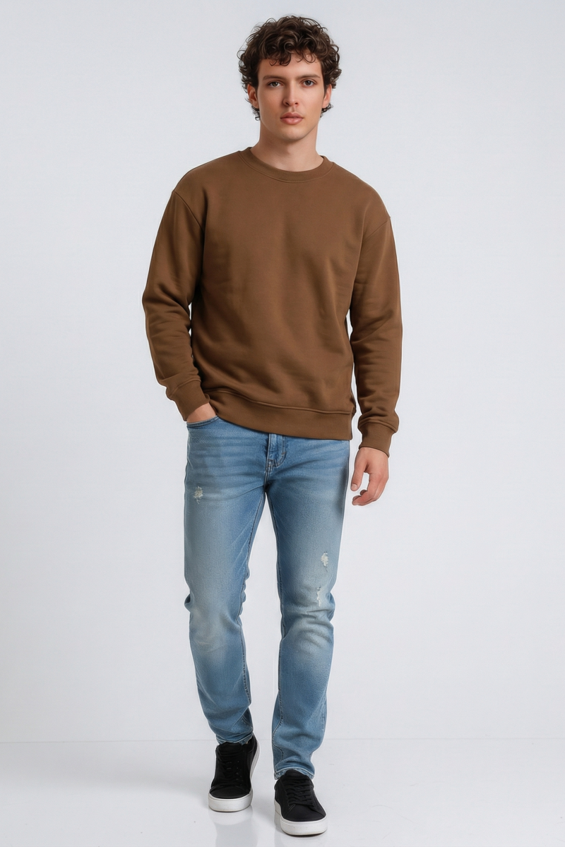Fleece Crew Neck Pullover