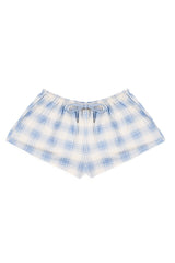 Deer Graphic Tee & Plaid Shorts Pajama Set