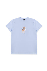 Deer Graphic Tee & Plaid Shorts Pajama Set