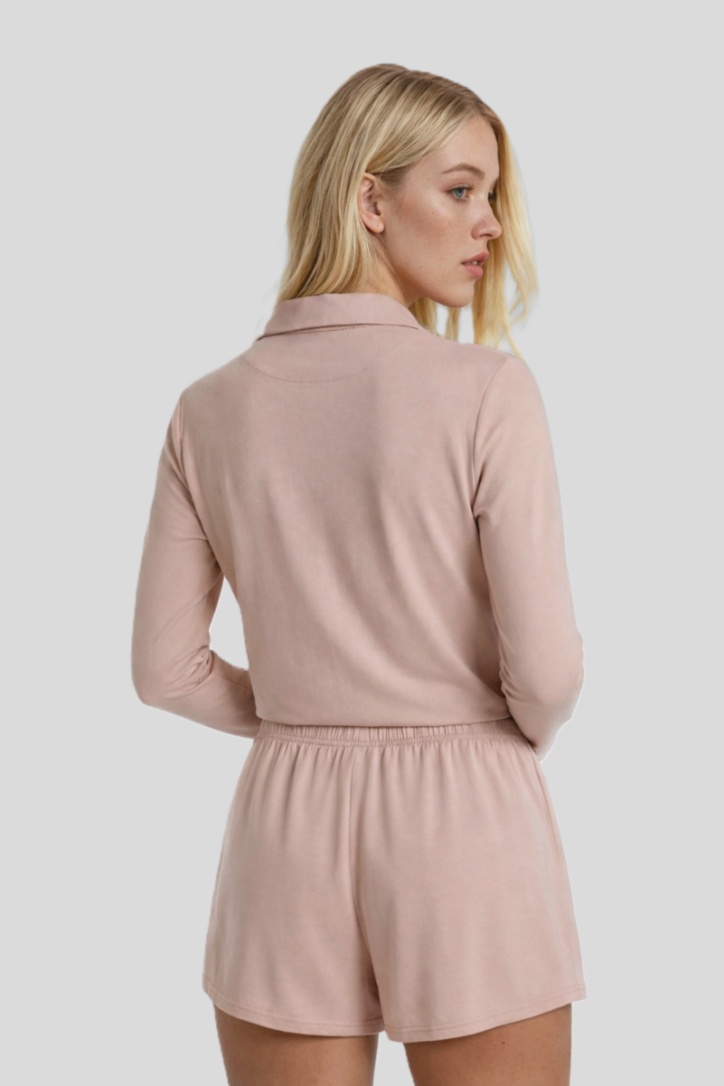 Two-Piece Pajama Short Set