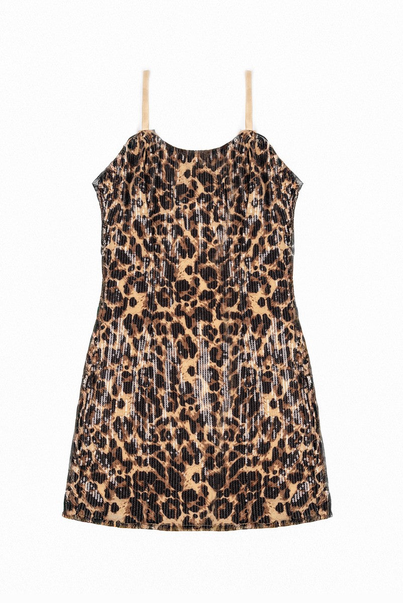 Leopard Print Mini Dress