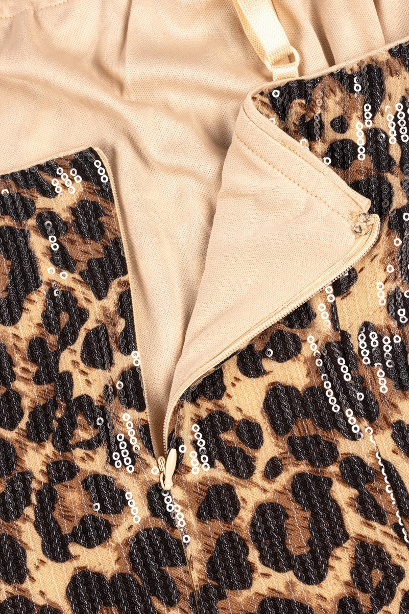 Leopard Print Mini Dress