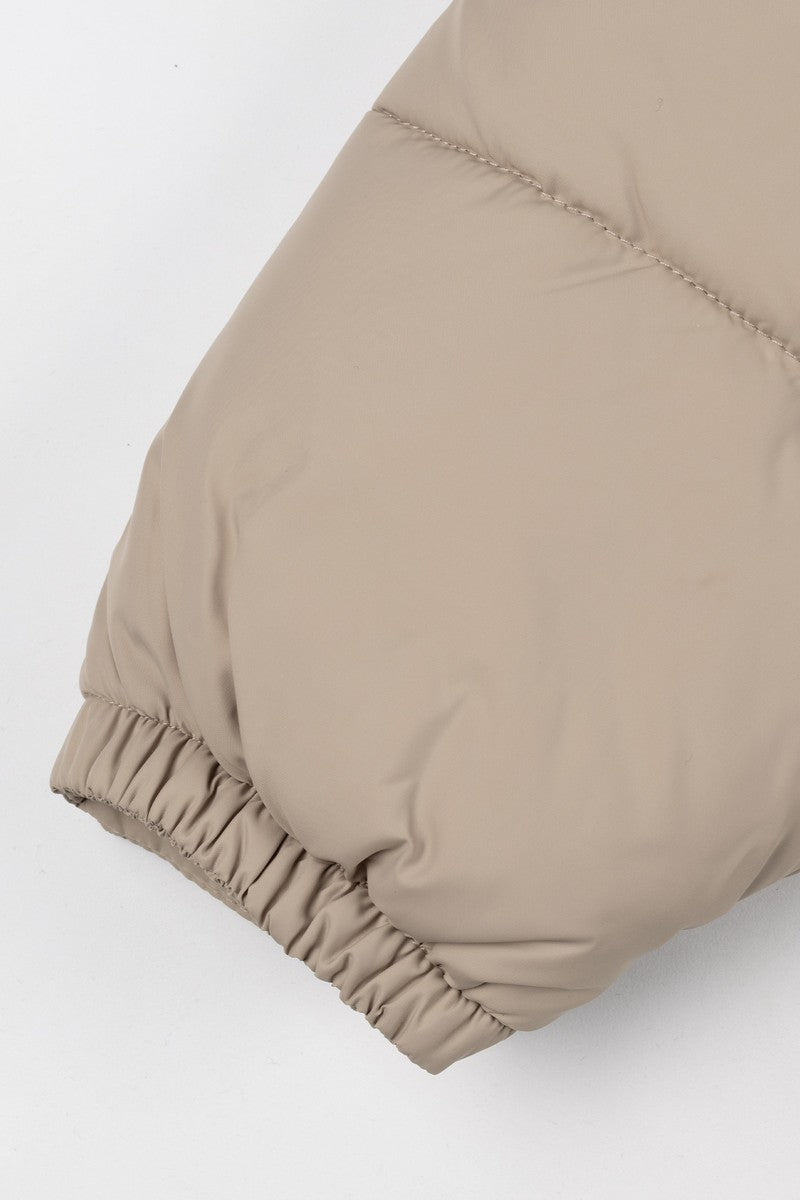 Cropped Quilted Puffer Jacket