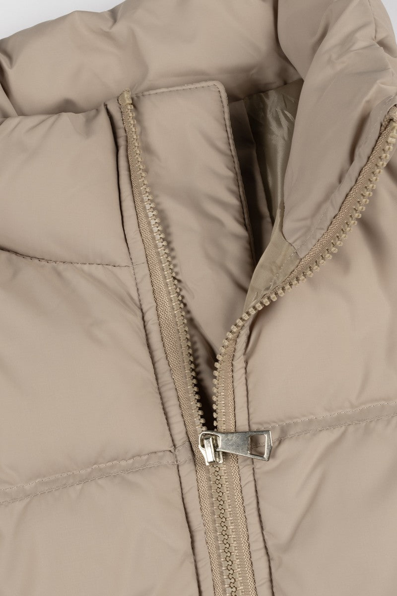 Cropped Quilted Puffer Jacket