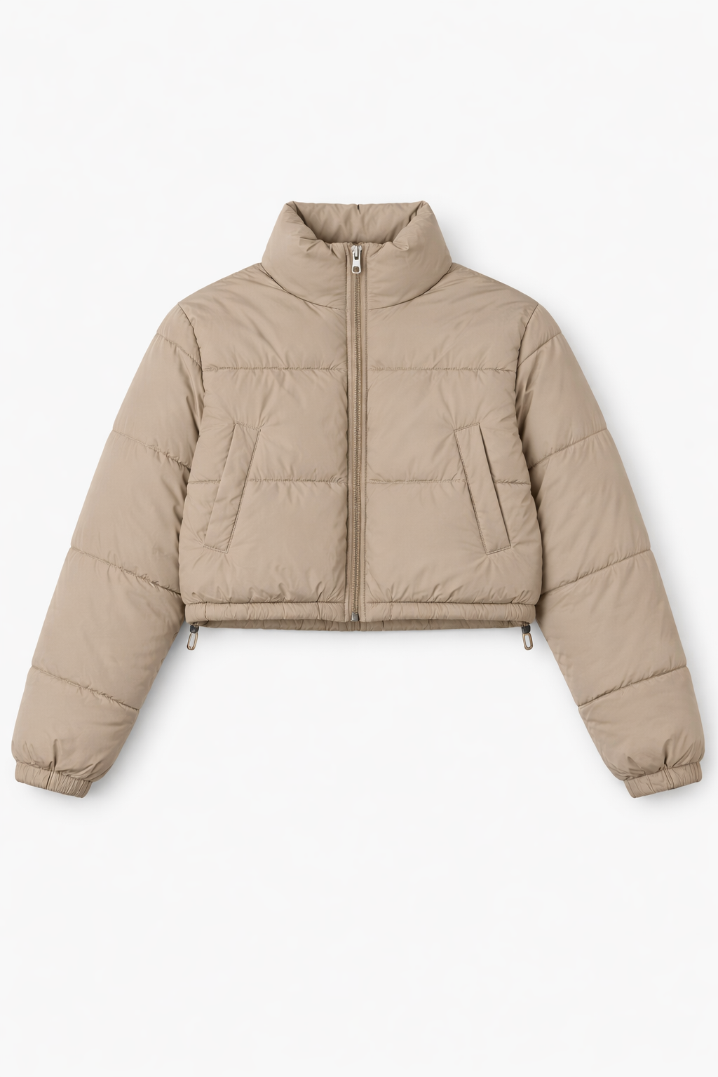 Cropped Quilted Puffer Jacket
