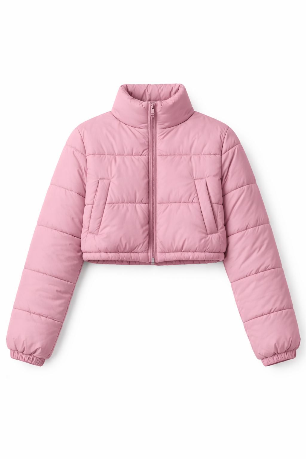 Cropped Quilted Puffer Jacket