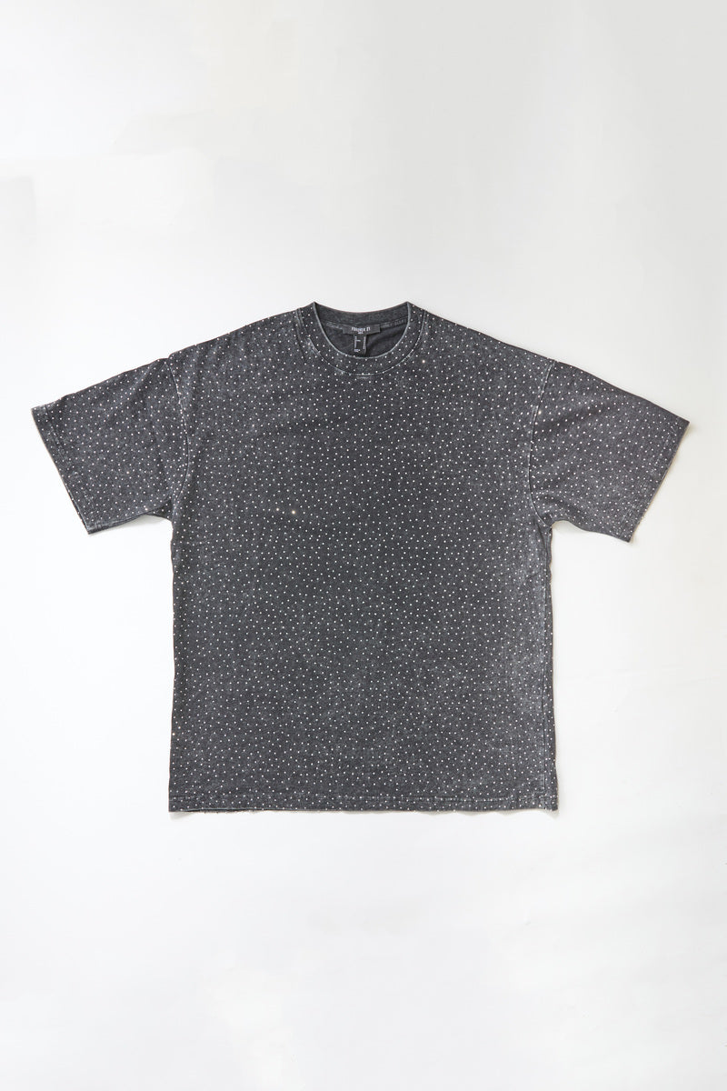 Studded Cotton Crew Tee