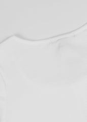 Ribbed Lace-Trim Bow Top