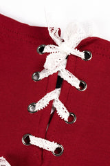Lace-Up Raglan Cropped Tee