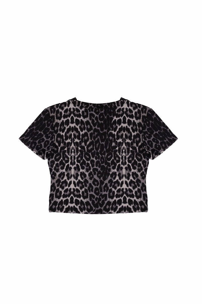 Leopard Print Baby Tee