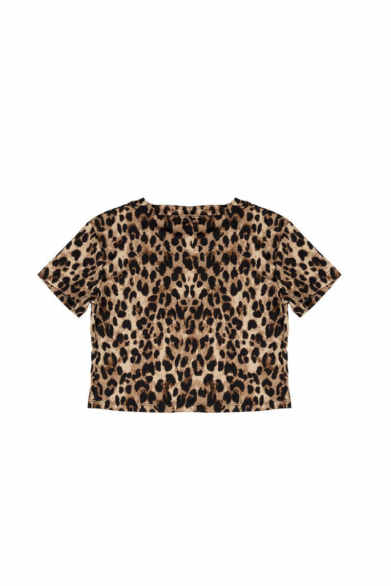 Leopard Print Baby Tee
