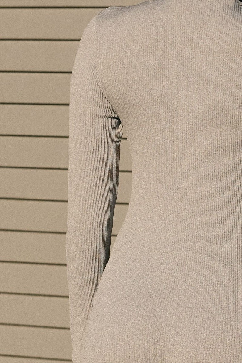 Seamless Ribbed Zip-Front Jumpsuit