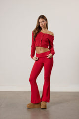 Flawless Foldover Flare Leggings