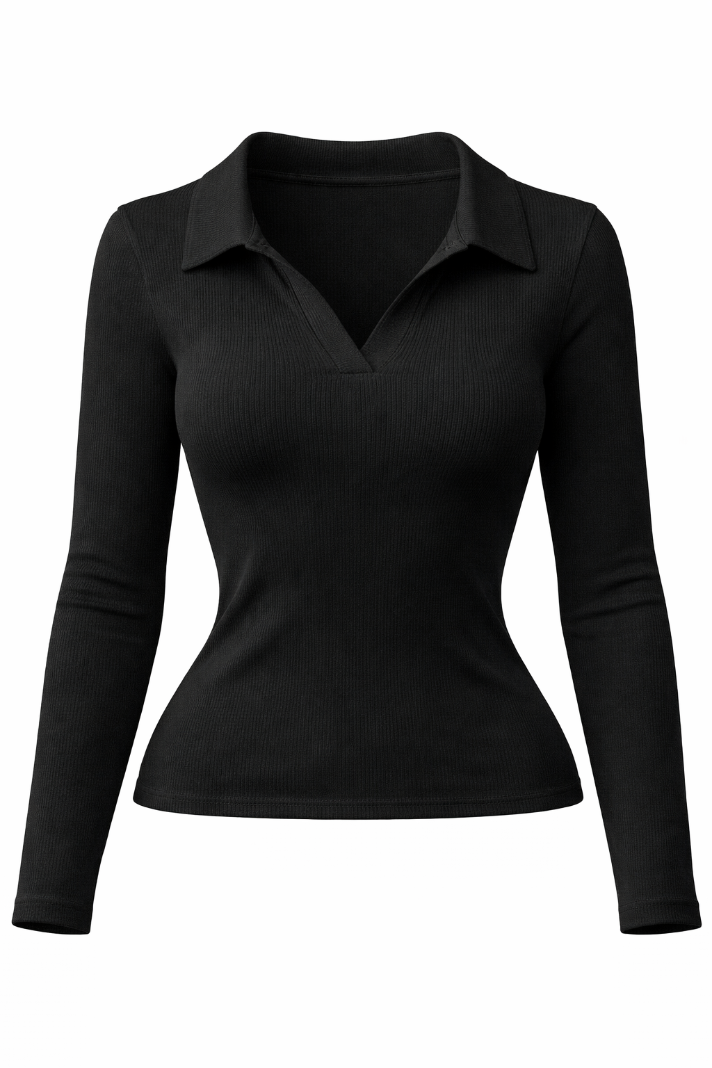 Plus Size Seamless Long Sleeve Shirt