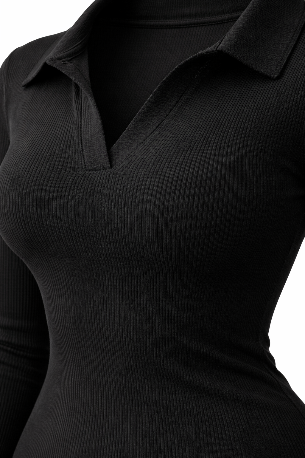 Plus Size Seamless Long Sleeve Shirt