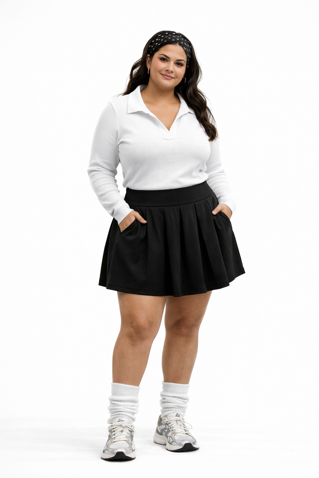 Plus Size Seamless Long Sleeve Shirt